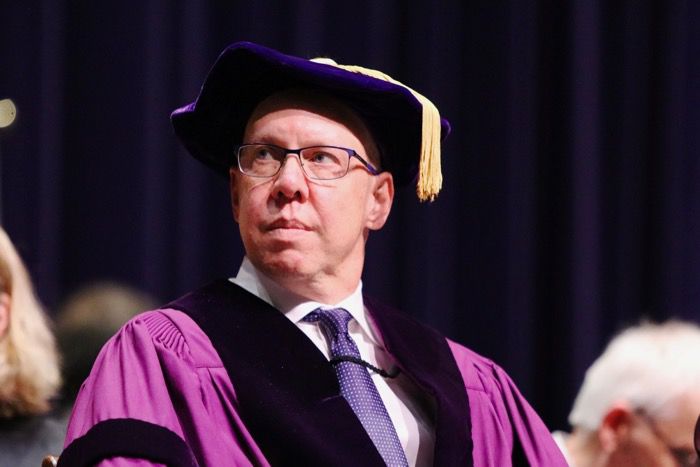 Aubrey Dan at autumn convocation (Photo)
